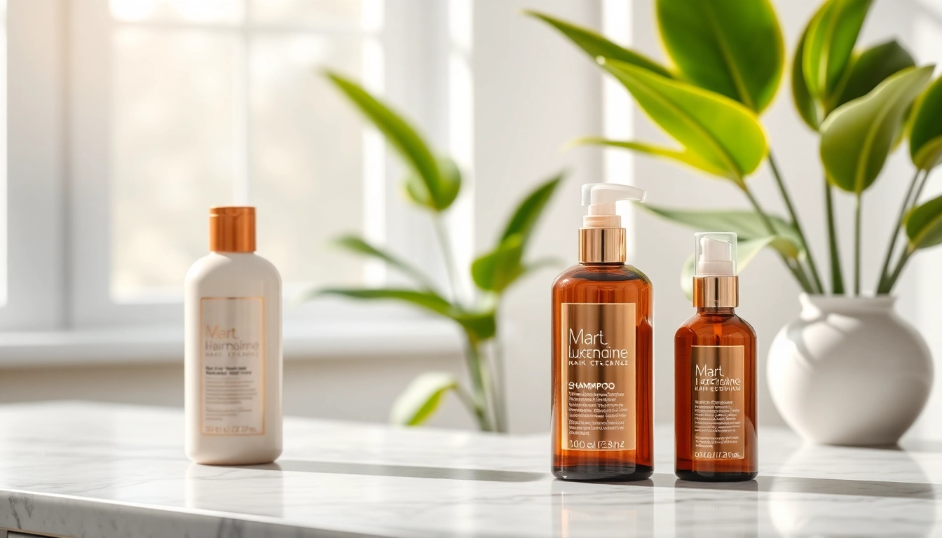 Revitalize your hair with the luxurious hair thinning shampoo, conditioner, and serum set.