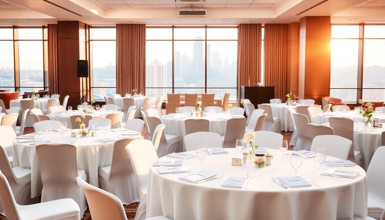 Optimize your event space for gatherings with elegant arrangements and professional ambiance.
